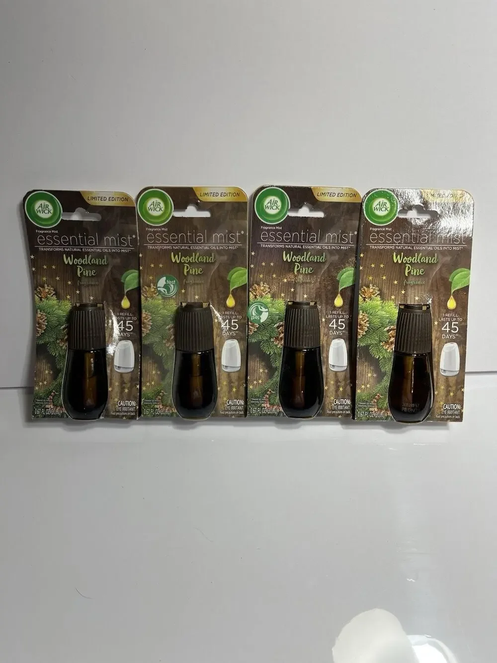 Air Wick Essential Mist Limited Edition Woodland Pine 0.67 Oz. Set Of 4